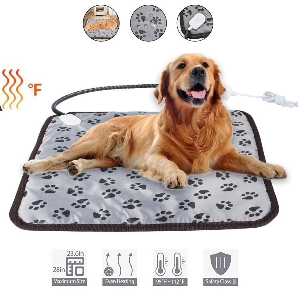 Cozy Up Your Pets This Winter! 🐾☀️ Get the Ultimate Electric Heated Pad for Dogs & Cats – Waterproof & Chew-Resistant! ❄️❤️