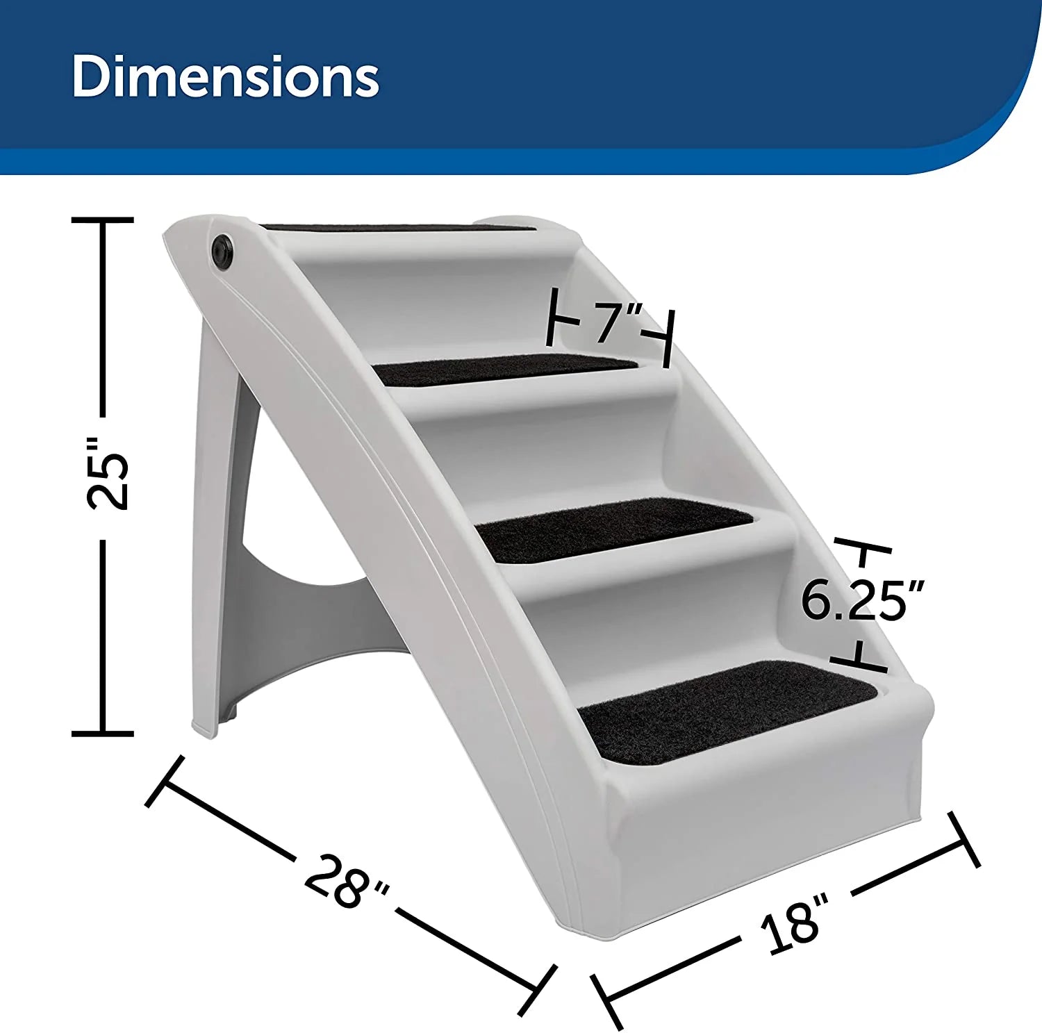 Keep your furry friends happy and mobile with our Folding Pet Steps - Perfect for indoors and outdoors! 🐾✨