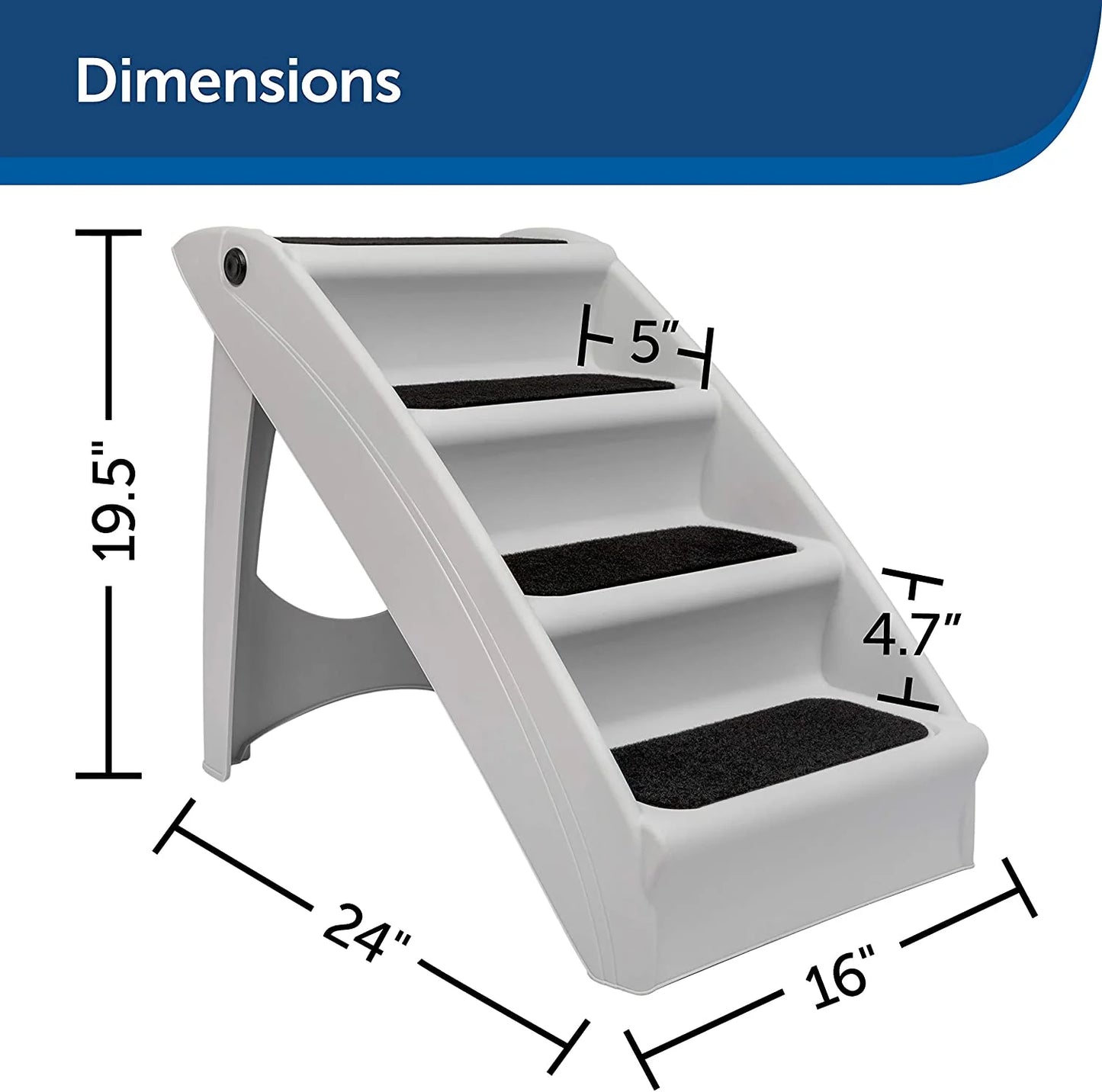 Keep your furry friends happy and mobile with our Folding Pet Steps - Perfect for indoors and outdoors! 🐾✨