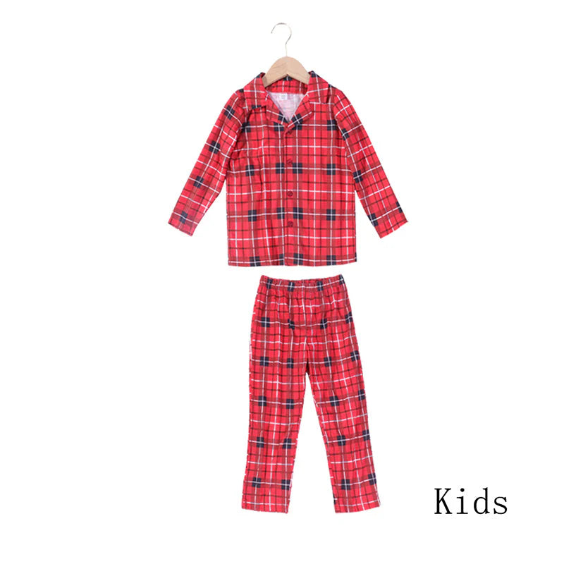 Family Coordinated Cozy Plaid Christmas Pajamas