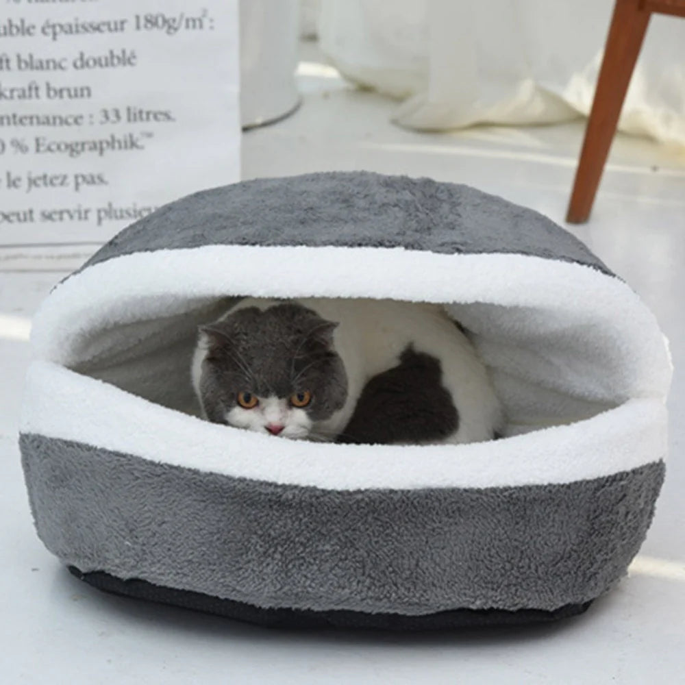 Premium Plush Round Pet Bed - The Ideal Warm Retreat for Your Pet